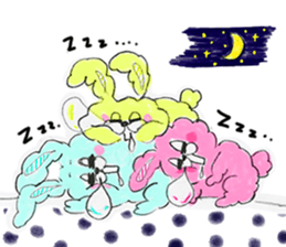 I'm MOKOMOKOFUWAFUWA rabbit. ver.English sticker #8277897
