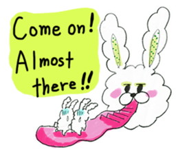 I'm MOKOMOKOFUWAFUWA rabbit. ver.English sticker #8277899