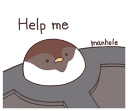 Suzume-san and Enaga-chan<English> sticker #8278584