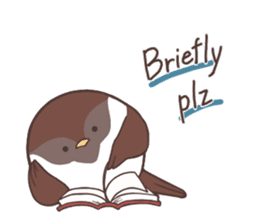 Suzume-san and Enaga-chan<English> sticker #8278592