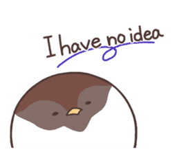 Suzume-san and Enaga-chan<English> sticker #8278593