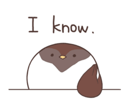 Suzume-san and Enaga-chan<English> sticker #8278594