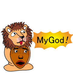 Rony2 who put on a whole wear of a lion.