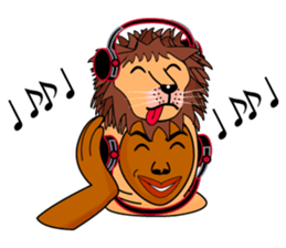 Rony2 who put on a whole wear of a lion. sticker #8280020