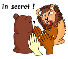 Rony2 who put on a whole wear of a lion. sticker #8280021