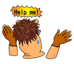 Rony2 who put on a whole wear of a lion. sticker #8280028