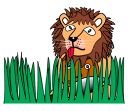 Rony2 who put on a whole wear of a lion. sticker #8280030