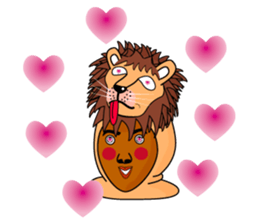 Rony2 who put on a whole wear of a lion. sticker #8280034