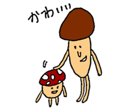 Funny mushroom stickers. sticker #8280343