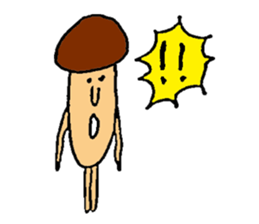Funny mushroom stickers. sticker #8280352