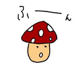 Funny mushroom stickers. sticker #8280365