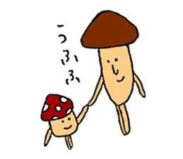 Funny mushroom stickers. sticker #8280370