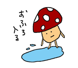 Funny mushroom stickers. sticker #8280374