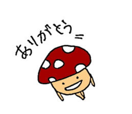 Funny mushroom stickers. sticker #8280379