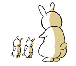 Capricious White Bunny 2 sticker #8280843