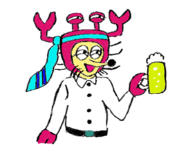 Crab man sticker #8281227