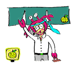 Crab man sticker #8281229