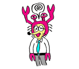 Crab man sticker #8281242