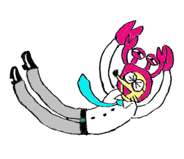 Crab man sticker #8281244