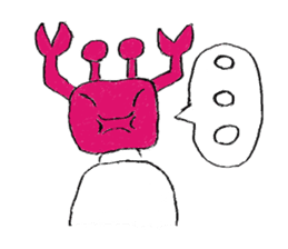 Crab man sticker #8281255