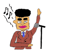 Crab man sticker #8281259