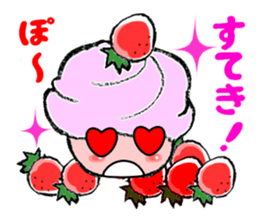 strawberry time sticker #8281262