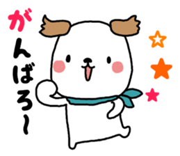 Sticker of scarf dog sticker #8281580