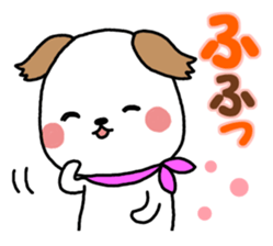 Sticker of scarf dog sticker #8281609