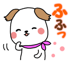 Sticker of scarf dog sticker #8281609