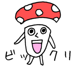 Rainbow mushroom sticker #8281816