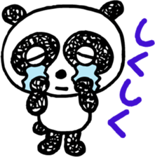 Panda of bilateral character sticker #8281912