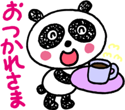 Panda of bilateral character sticker #8281916