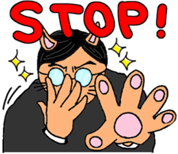 Cat chief director sticker #8282110