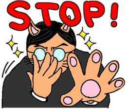 Cat chief director sticker #8282110