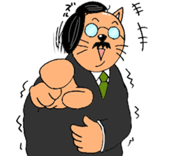 Cat chief director sticker #8282121