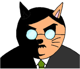 Cat chief director sticker #8282124