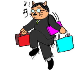 Cat chief director sticker #8282125