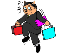 Cat chief director sticker #8282125