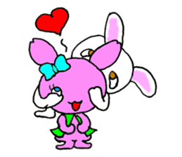 Bunny Larry and Piki - ENGLISH sticker #8282460