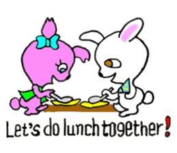 Bunny Larry and Piki - ENGLISH sticker #8282461