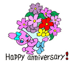 Bunny Larry and Piki - ENGLISH sticker #8282491