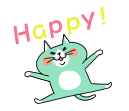 Mint cat sticker #8282675