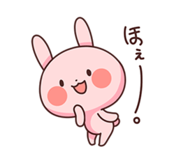 Rabbit is own pace. sticker #8283996