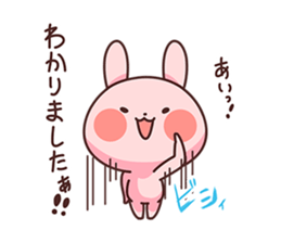 Rabbit is own pace. sticker #8284005