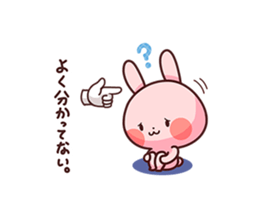 Rabbit is own pace. sticker #8284013