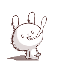 Rabbit is own pace. sticker #8284024
