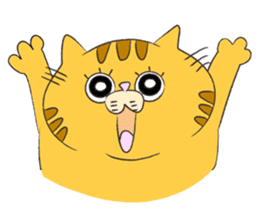 kawaii red tabby cat 2!!! sticker #8284356