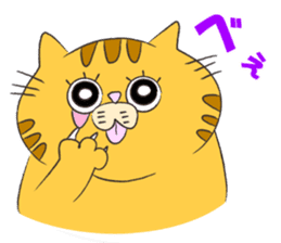 kawaii red tabby cat 2!!! sticker #8284357