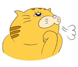 kawaii red tabby cat 2!!! sticker #8284362