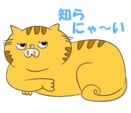 kawaii red tabby cat 2!!! sticker #8284363